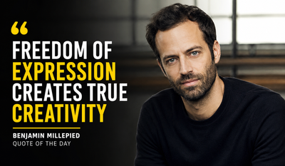 Quote of the day by Benjamin Millepied: "Freedom of expression, in the moment, with individuality, with imagination..." — Inspiring life lessons on creativity, self-discovery, purpose, and why true freedom begins when you trust your own voice by the French choreographer and filmmaker known for redefining contemporary ballet