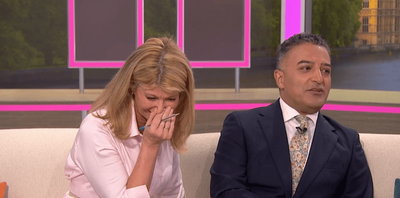 Kate Garraway cracks up laughing as she's caught sneaking back onto GMB set