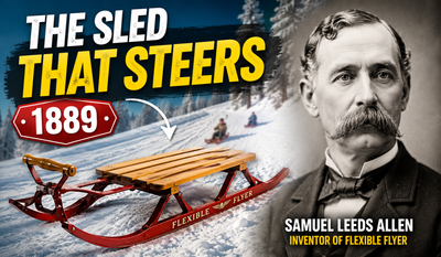 In 1889, one invention solved the biggest problem every snow sled had; a flexible piece of steel