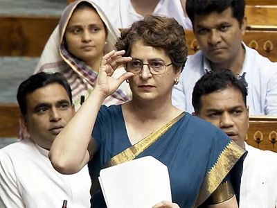Priyanka Gandhi's 'gaumutra expert' jibe lands her in trouble, over 200 academicians criticise