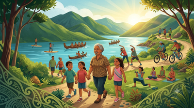 Maori proverb of the day: 'An active person will remain healthy while a lazy one will become...' - inspirational life lesson about healthy lifestyle, self-care, exercise, fitness, wellness, importance of staying active and why movement is the best medicine for your body and mind