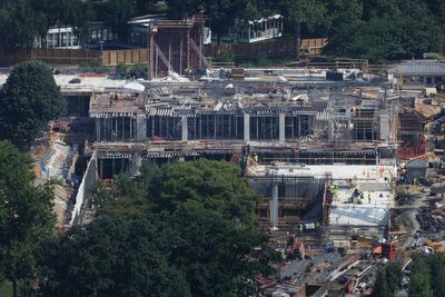 Trump ballroom begins to rise above the ground at the White House despite court case to stop construction