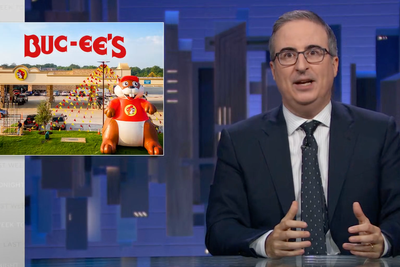John Oliver taunts Buc-ee’s with ‘Buc-Off’ merch after chain sues numerous companies with animal mascots