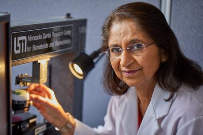 In 1990s, an Indian American inventor created a dental material that restored over 1 billion teeth