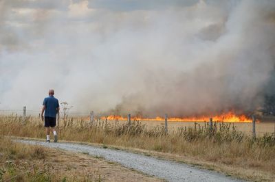 Fresh wildfires rage in east London after firefighters' busiest day of the year