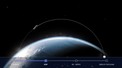 Shipping container-launched cargo rocket promises 550-pound deliveries 750 km away in 15 minutes — $1.25M Air Force contract backs 'Rook' cargo rocket that flies into space to speed deliveries