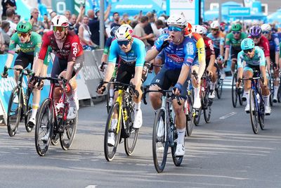 Tour of Denmark: Wout van Aert deemed stage 2 winner after reversal of fortunes for Jensen Plowright in sprint photo finish
