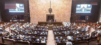 Parliament adjourned for the day amid Opposition protests