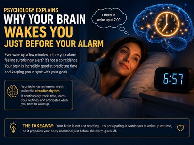 Psychology explains why your brain wakes you just before your alarm