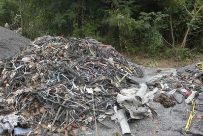 Truck seized for dumping industrial waste on private Sa Kaeo land