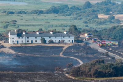 Suffolk wildfire ‘like something out of an apocalypse film’, says tourist