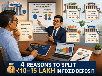 Planning to invest over Rs 10 lakh in fixed deposits? Here are 4 benefits of splitting your money across multiple FDs