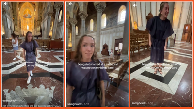 Woman didn’t expect judgment in a Vatican Cathedral. Then she reveals she was singled out and slut-shamed: ‘We were the only people forced to wear’