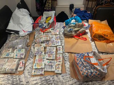 £4m found stuffed in Lidl and Sainsbury's bags in south London in one of Met's 'largest ever cash seizures'