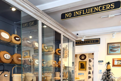 Influencers share outrage over Nantucket store banning content creators