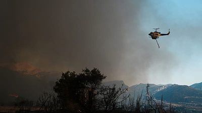 Wildfire breaks out near Athens, prompting evacuation alerts