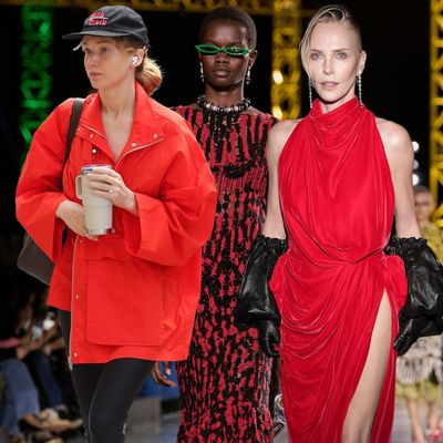 Call it the 'Spider-Man' Effect: Red-and-Black Is Summer's Top Color Combination Runway Trend