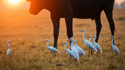 Why Cattle Egrets Follow Buffalo and What Their Symbiosis Reveals About Animal Foraging