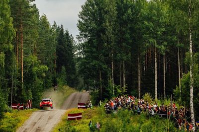 WRC Finland: Sami Pajari takes command after frightening Sebastien Ogier crash