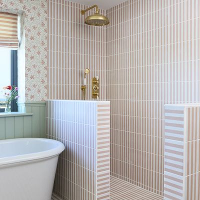 Pony walls are the design secret bathroom pros swear by for a practical small bathroom layout – here's why