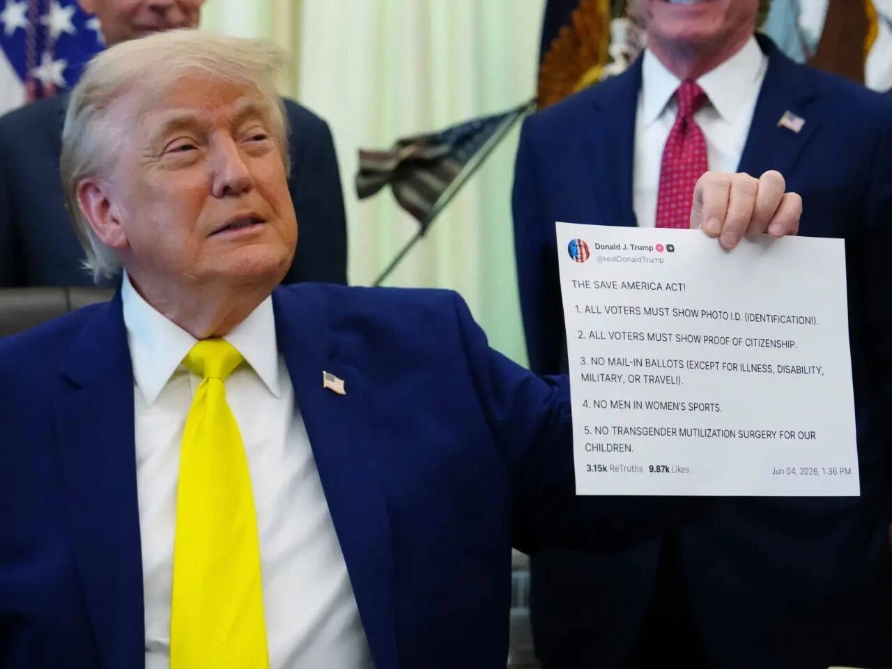 Trump stands to profit off US policy announcements by selling fast access to his social media posts