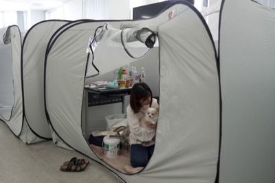 'They're family': Japan quake survivors shelter in hospital with pets