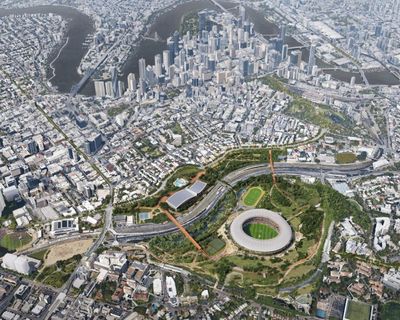 Queensland reveals concept plans for Brisbane Olympic stadium precinct – but critics say they are ‘fantasy vision’