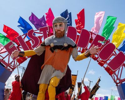 ‘It’s Glastonbury on wheels’: Welsh eisteddfod cultural event celebrates 850th year