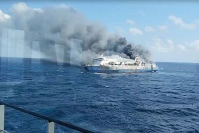 At least five dead and 41 missing after ferry catches fire off Indonesia’s Madura Island