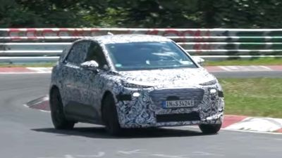 Audi Caught Flogging Its Tiny Electric Hatchback On The Nürburgring