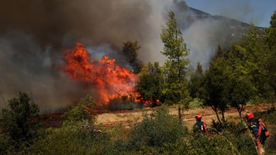 Two killed after firefighting helicopters in Greece collide near Athens