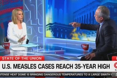 RFK Jr loses temper in angry clash with CNN host over measles and Covid: ‘You want to sit here and attack me?’
