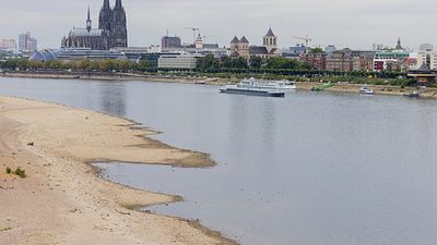 Rhine River hits record low as drought grips Germany