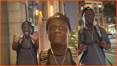 Woman confronts a man for allegedly touching women without consent in New York City. He responds with ‘God bless you’