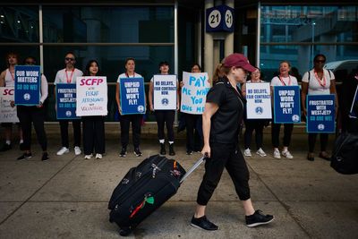 Flight attendants at Canada’s second-biggest airline go on strike