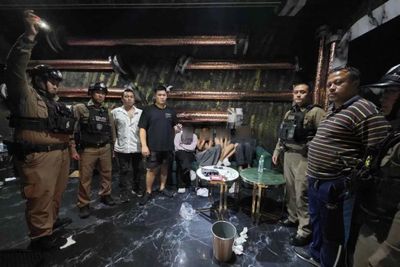 Police raid illegal Myanmar pub in Bangkok