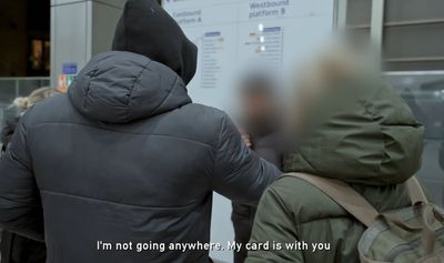 Moment TfL investigator hunts down man who dodged £2,000 in Elizabeth line fares