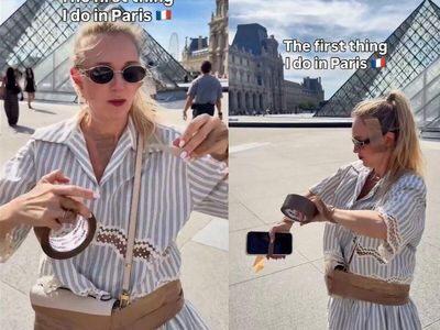"First thing I do in Paris": Viral video shows woman covering her valuables with tape in French capital to protect them from getting stolen