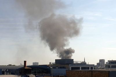 Residents evacuated after fire breaks out at east London flats