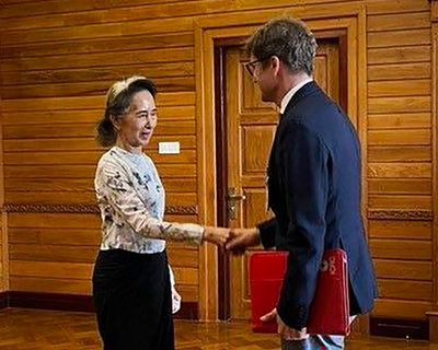 Red Cross visits Aung San Suu Kyi after Myanmar military pushed to prove she is alive
