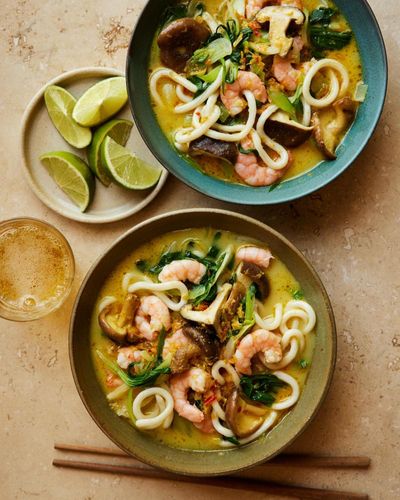 Rukmini Iyer’s quick and easy Thai-style cold lemongrass and coconut prawn noodles – recipe