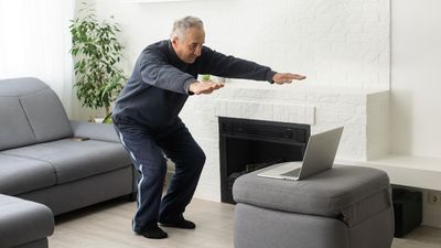 Struggle to exercise on the floor? Try this quick and effective four-minute standing core strength and stability workout