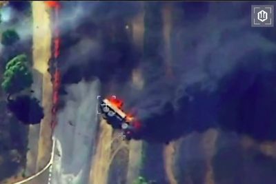 Ukrainian attack on Russian fuel tankers captured in explosive drone footage