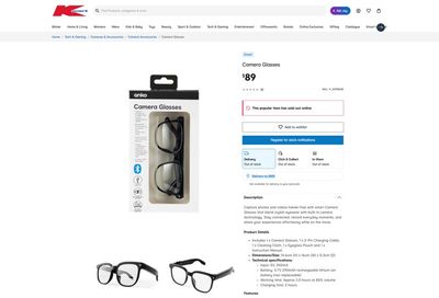 Kmart sells out of low-cost rival to Meta camera glasses across Australia amid warnings of ‘privacy nightmare’