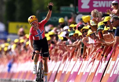 Tour de France Femmes: Sigrid Haugset stuns field with long-range solo attack to land signature stage 3 victory and swipe yellow jersey
