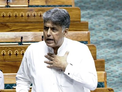 Manish Tewari submits adjournment notice in Lok Sabha seeking discussion on new anti-defection law to curb opportunistic mass defections