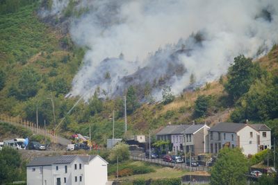 Major Welsh mountain fire started ‘deliberately’ as crews continue to battle blaze