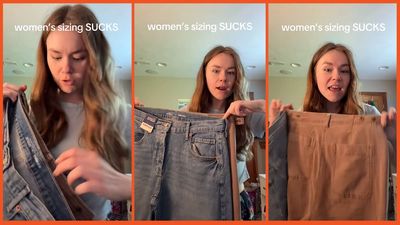 Michigan woman compares two Old Navy pants from different years. Then one detail completely throws her off: ‘i need consistency’