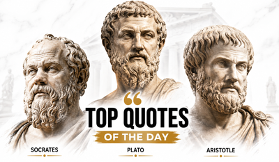 Top Quote of the Day by Socrates, Plato and Aristotle: What if one timeless question could transform your life? Inspiring life lessons from ancient Greek thinkers on wisdom, self-knowledge, discipline, leadership, critical thinking, purpose, and why their classical philosophy still guides better choices today