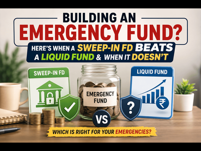 Building an emergency fund? Here's when a sweep-in FD beats a liquid fund & when it doesn't